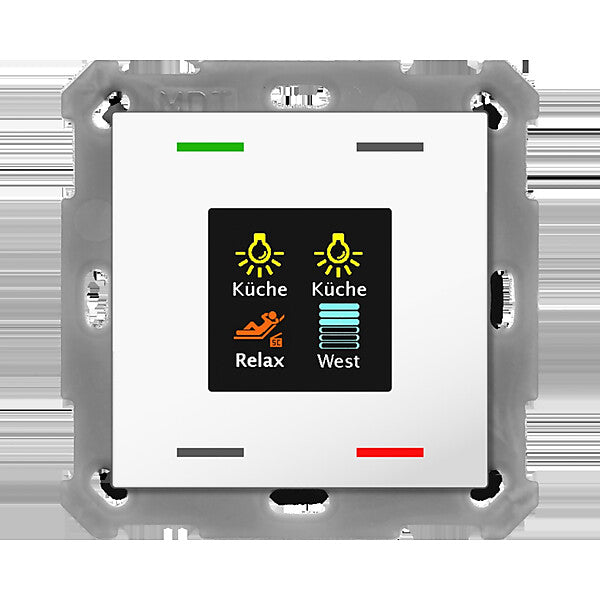 MDT technologies Taster Smart 55 4-fach Farbdisplay,rws/glä BE-TAS5504.01